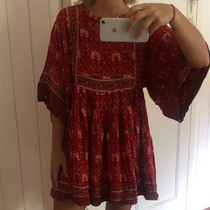 New Boho Floral Summer Gypsy Jewel Tunic Dress